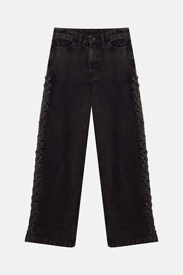 Anthracite Wide Leg Women's Pants