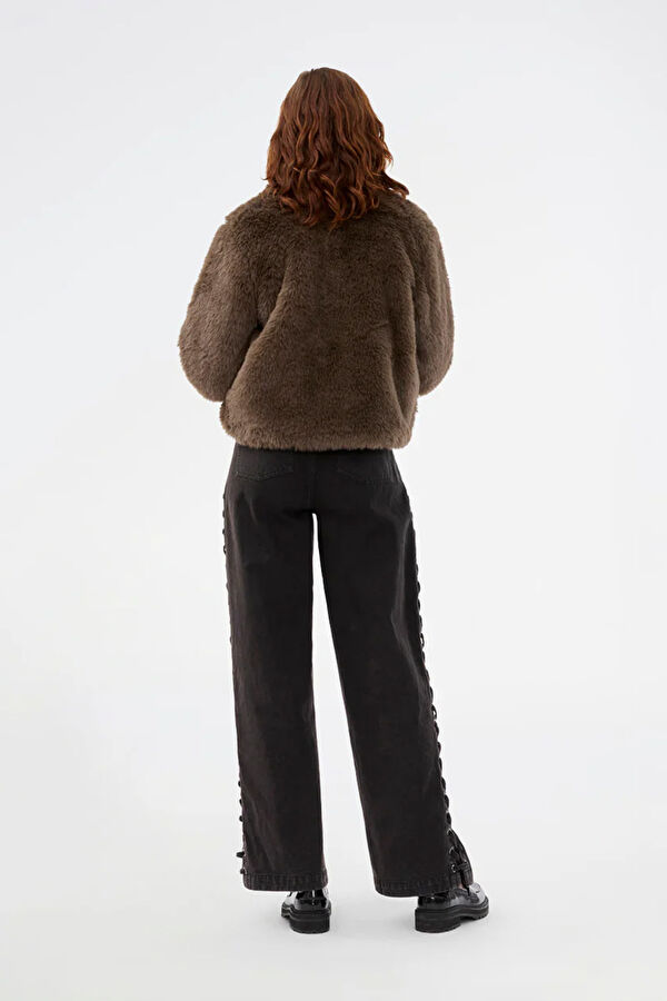 Anthracite Wide Leg Women's Pants 3