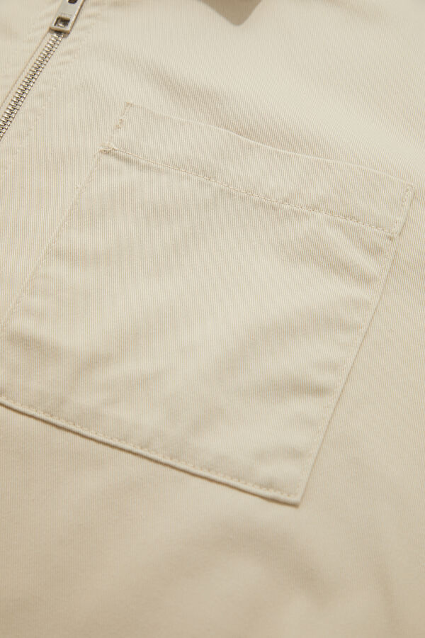 Cream Zip-Up Men's Jacket 4