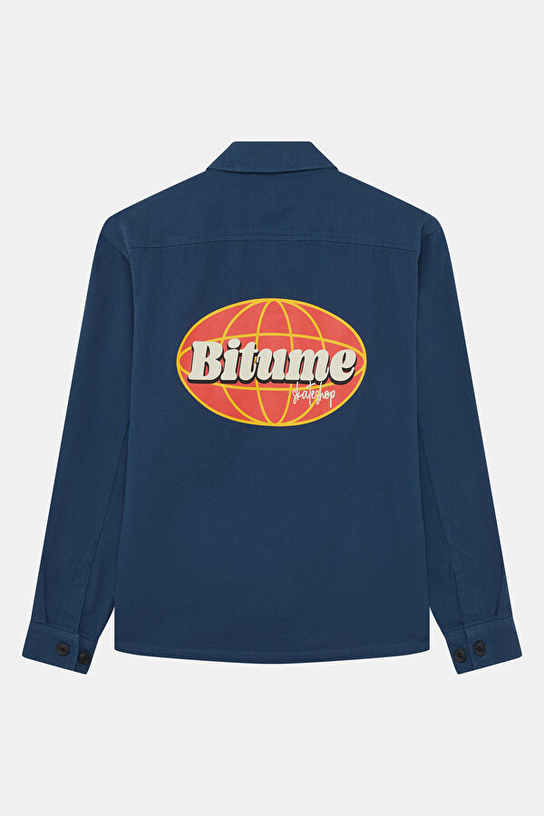Blue Buttoned Men's Jacket 5