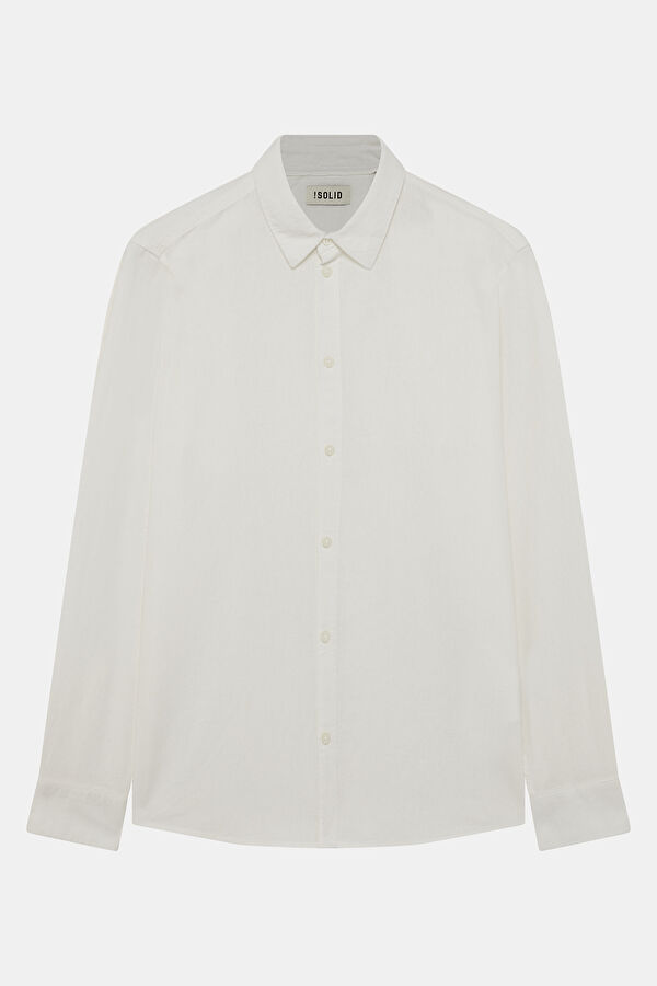 Relax Fit White Men's Shirt
