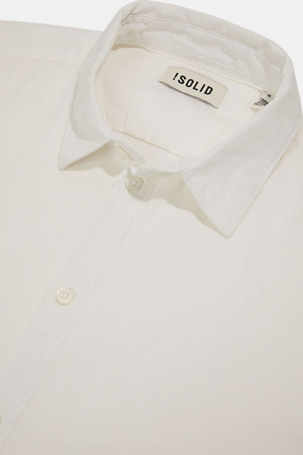 Relax Fit White Men's Shirt 3