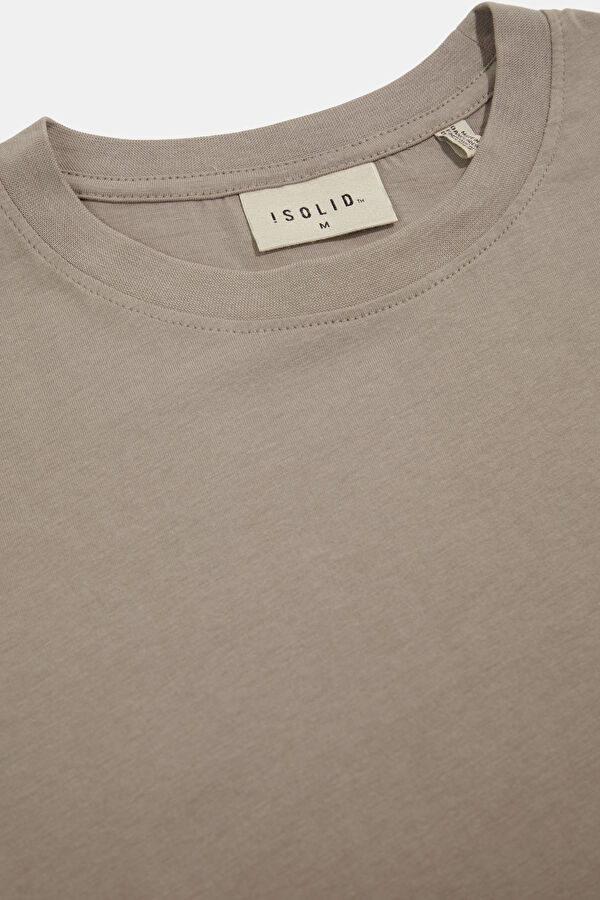 Relax Fit Mink Crew Neck Embroidered Men's T-Shirt 3