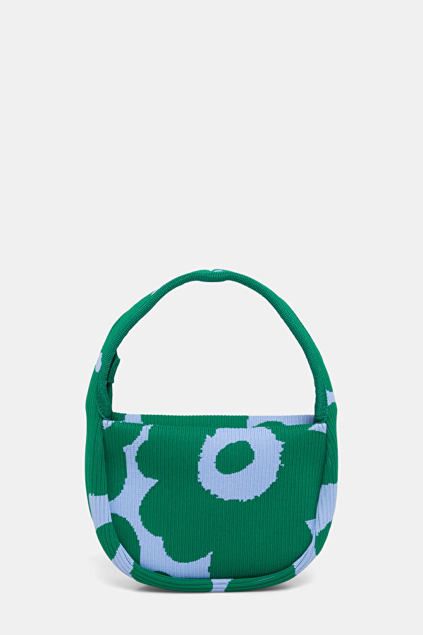 Knitted Mini Unikko Green Pattern Bag 3