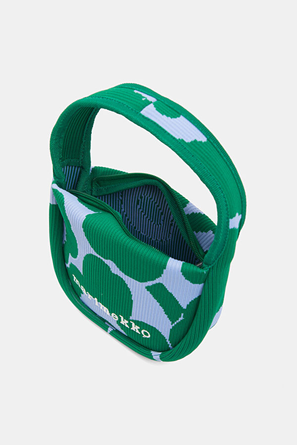 Knitted Mini Unikko Green Pattern Bag 5