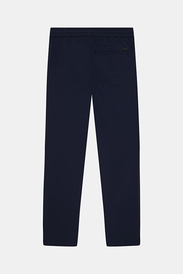 Navy Blue Straight Leg Men's Pants 2