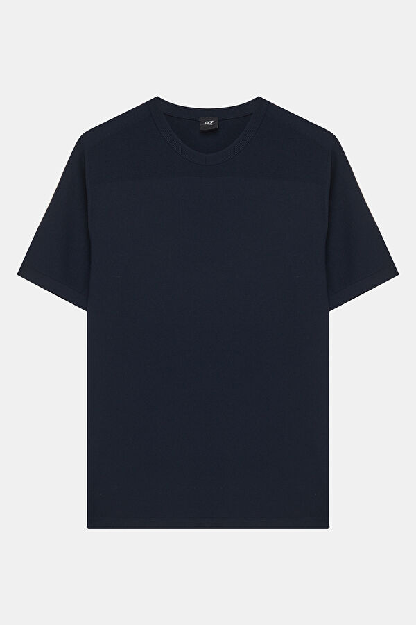 Petrol Bisiklet Yaka Erkek T-Shirt
