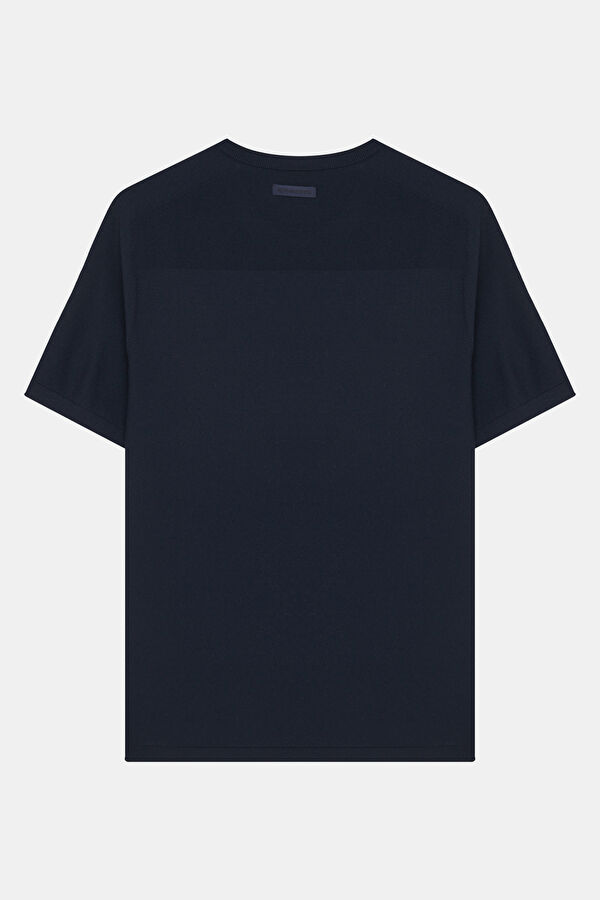 Petrol Bisiklet Yaka Erkek T-Shirt 2