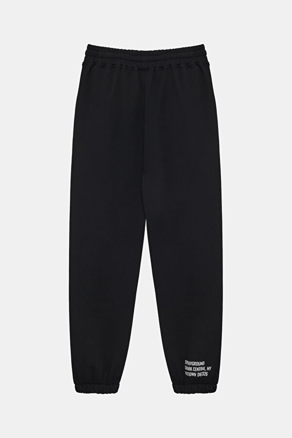 Relax Fit Black Wide Leg Men's Sports Pants 2