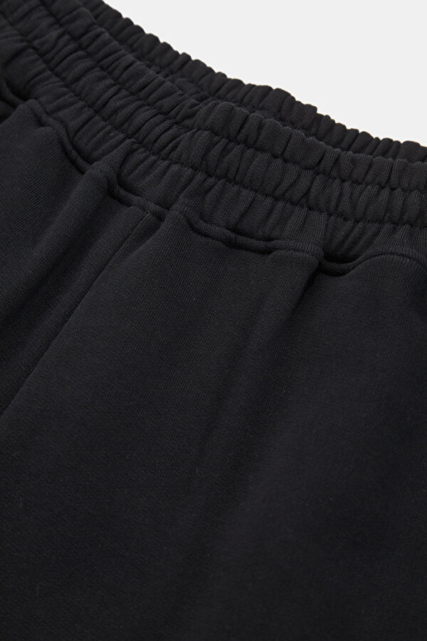 Relax Fit Black Wide Leg Men's Sports Pants 3