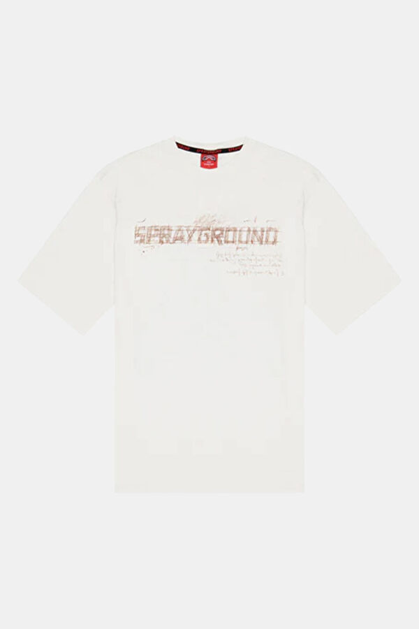 Relax Fit Cream Crew Neck Embroidered Boys' T-Shirt