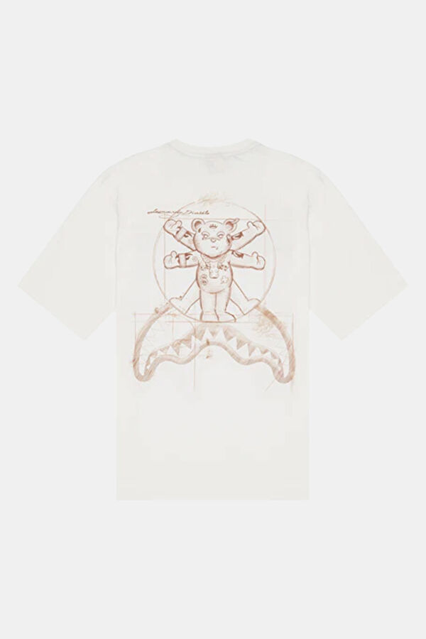 Relax Fit Cream Crew Neck Embroidered Boys' T-Shirt 2