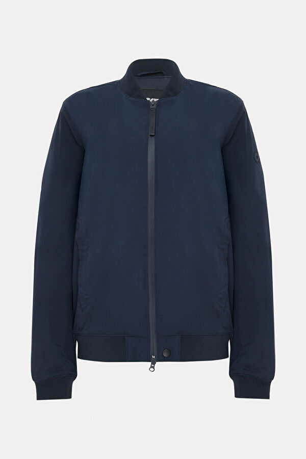 Navy Blue Zip-Up Men's Jacket