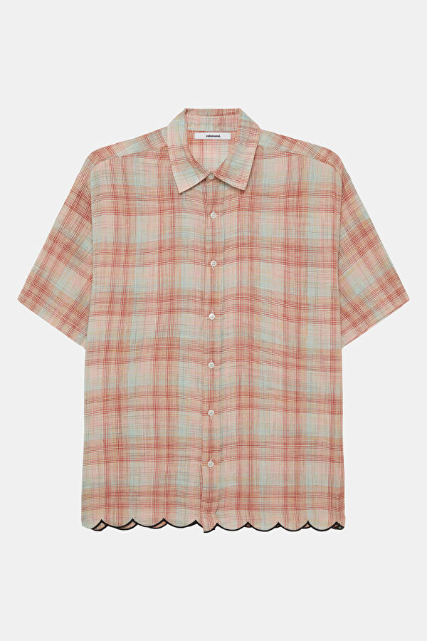 Relax Fit Pink Plaid Men's Shirt 4