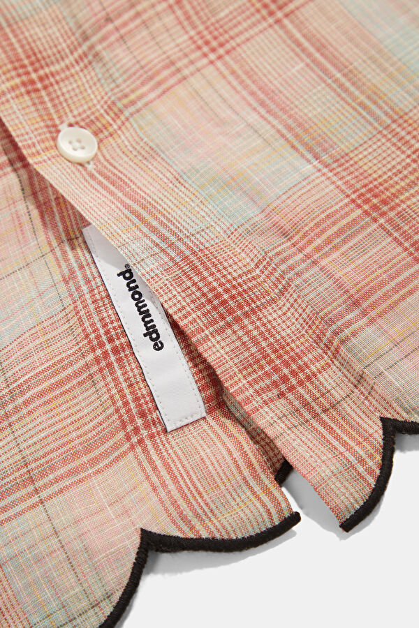 Relax Fit Pink Plaid Men's Shirt 8