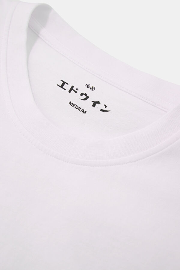 Relax Fit White Crew Neck Printed Men's T-Shirt 3