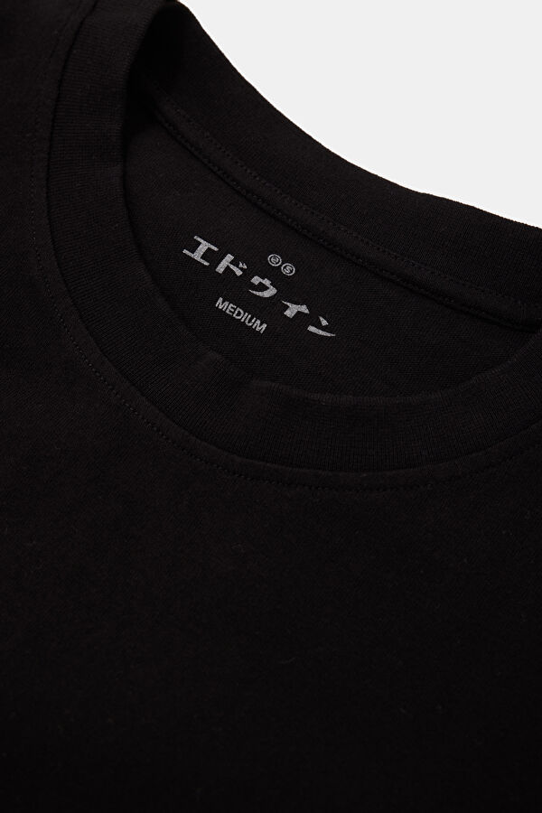 Relax Fit Black Crew Neck Printed Men's T-Shirt 3