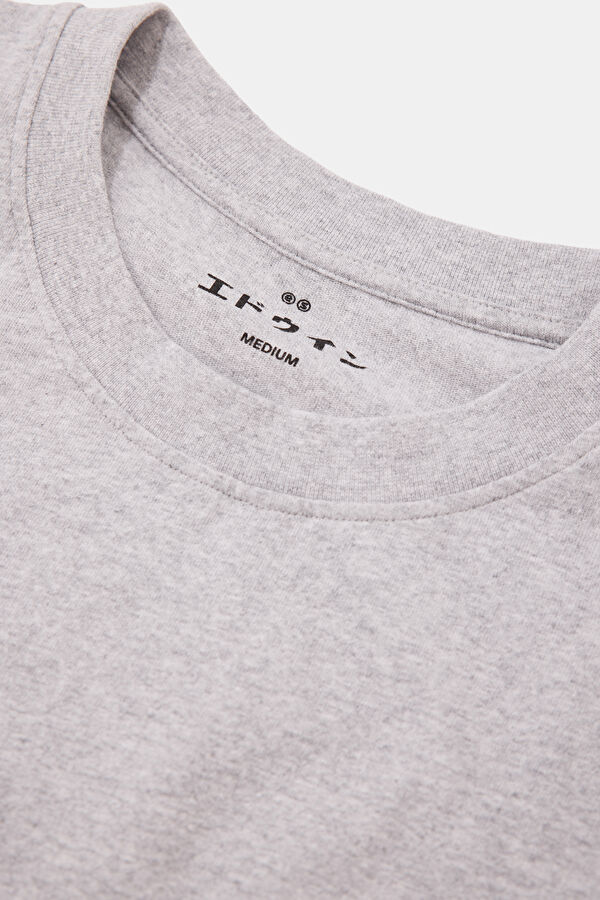 Relax Fit Gray Crew Neck Printed Men's T-Shirt 3