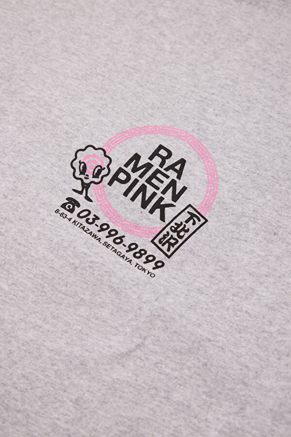 Relax Fit Gray Crew Neck Printed Men's T-Shirt 4