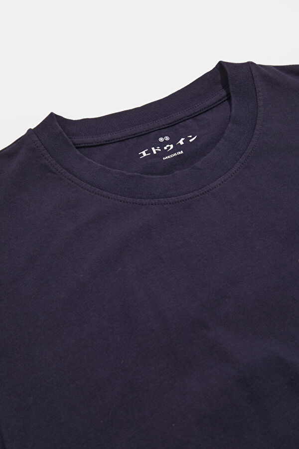 Relax Fit Navy Crew Neck Printed Men's T-Shirt 3