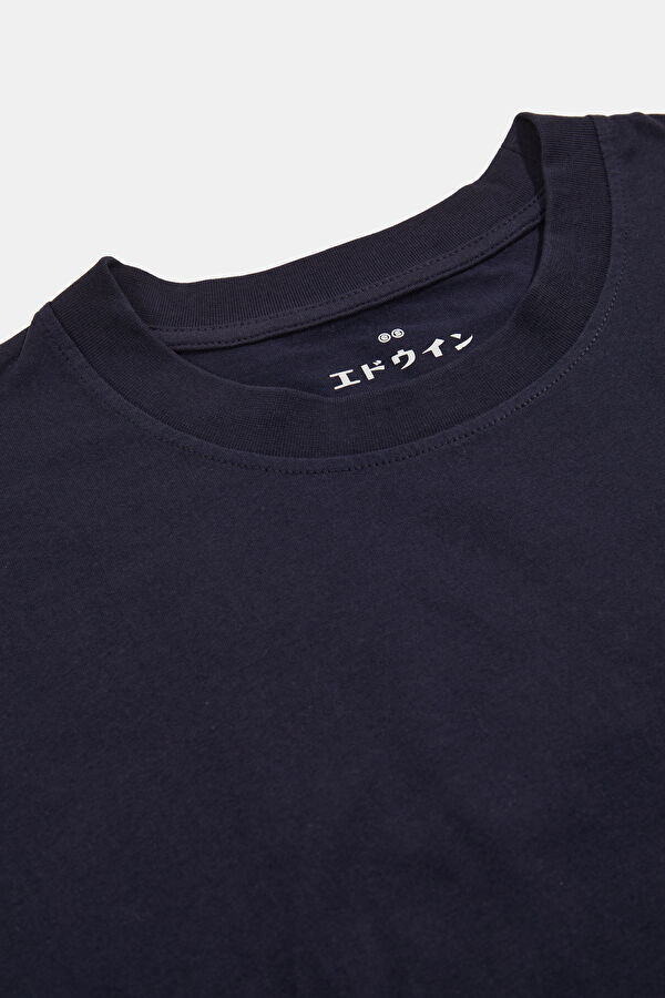 Relax Fit Navy Crew Neck Printed Men's T-Shirt 3