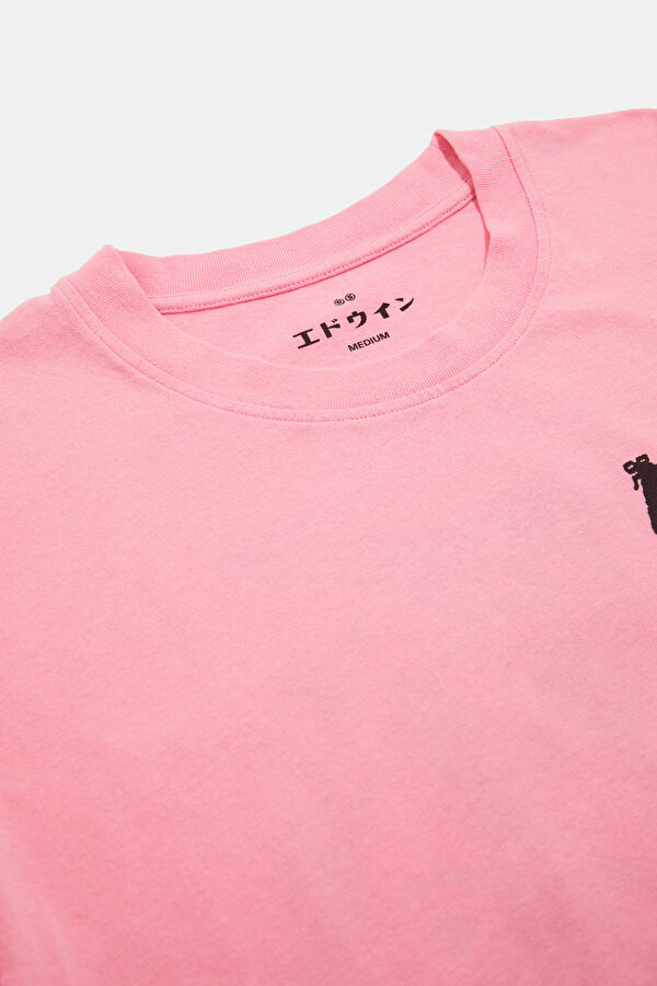 Relax Fit Pink Crew Neck Printed T-Shirt 3