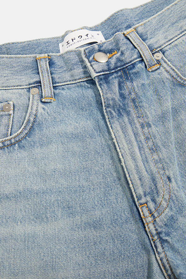 Açık Mavi Wide Leg Kot Jean Erkek Pantolon 3