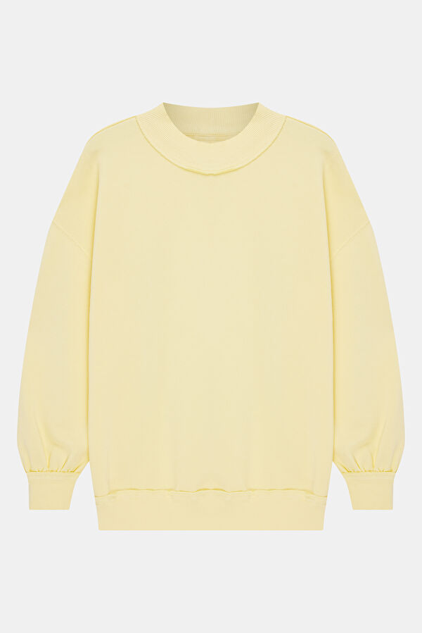 Açık Sarı Kadın Sweatshirt