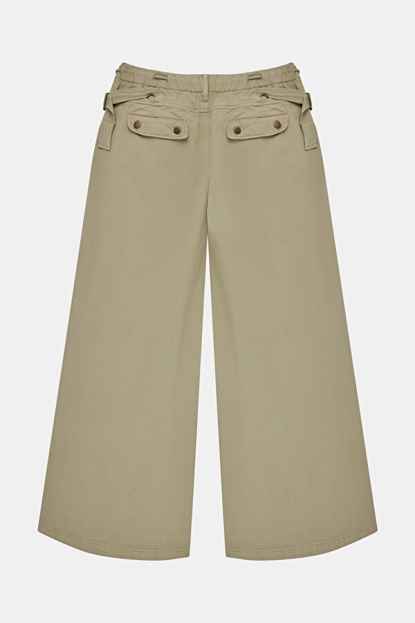 Vizon Wide Leg Kadın Pantolon 4