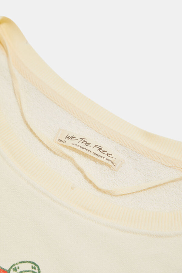 Krem Kadın Sweatshirt 3
