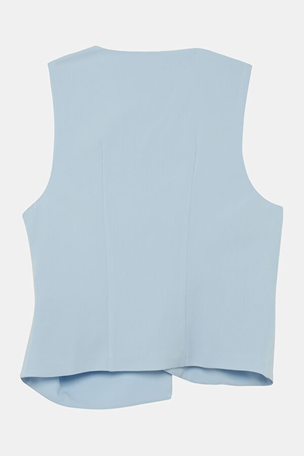 Light Blue Sleeveless Women's Blouse 5