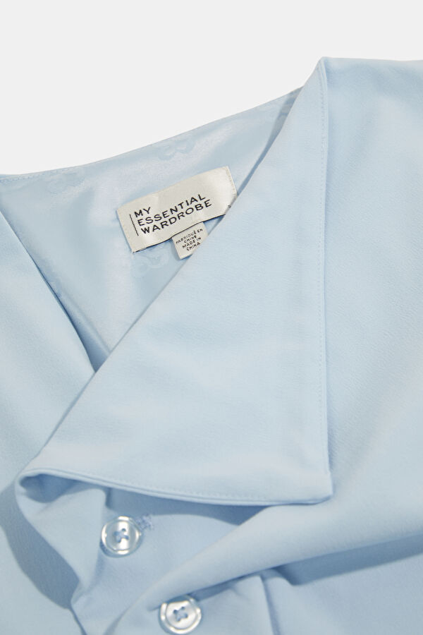 Light Blue Sleeveless Women's Blouse 6