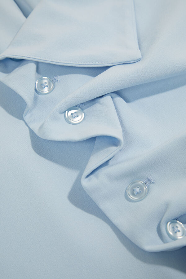 Light Blue Sleeveless Women's Blouse 7