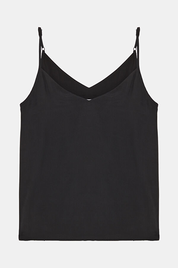 Dark Grey Strappy Women's Blouse