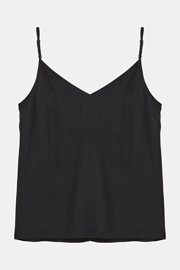 Dark Grey Strappy Women's Blouse 2