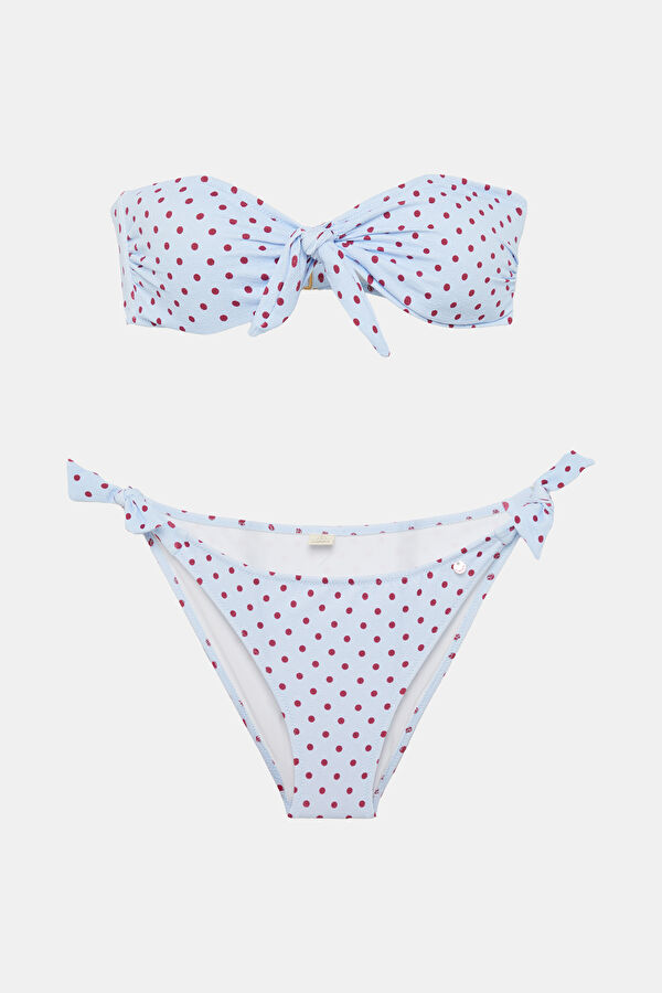 Light Blue Polka Dot Women's Bikini