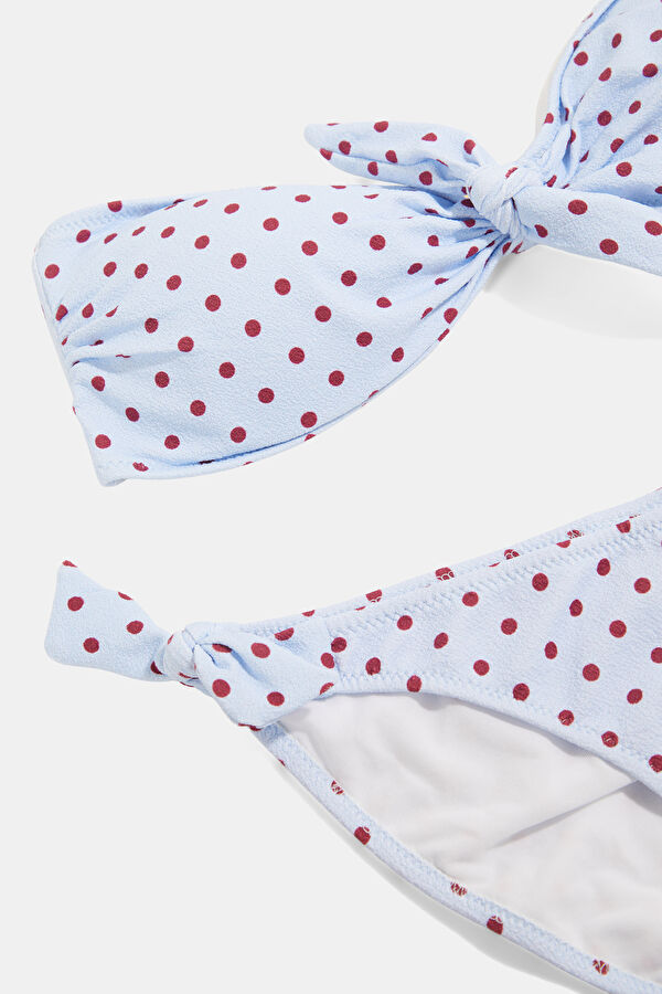 Light Blue Polka Dot Women's Bikini 3
