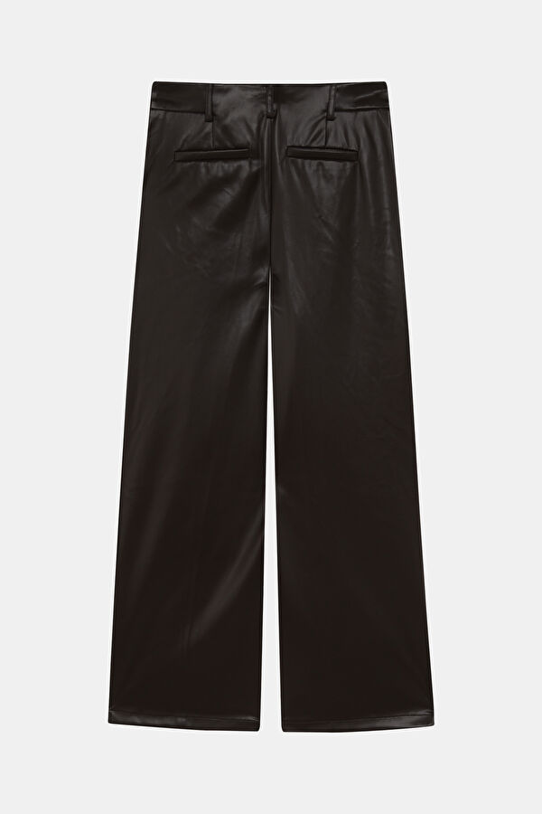 Dark Brown Wide Leg Pants 2