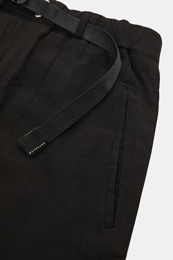 Siyah Straight Viskoz Erkek Pantolon 4