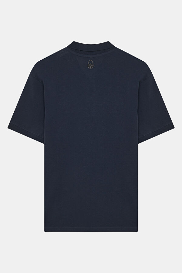 Relax Kalıp Lacivert Polo Yaka Erkek T-Shirt 2
