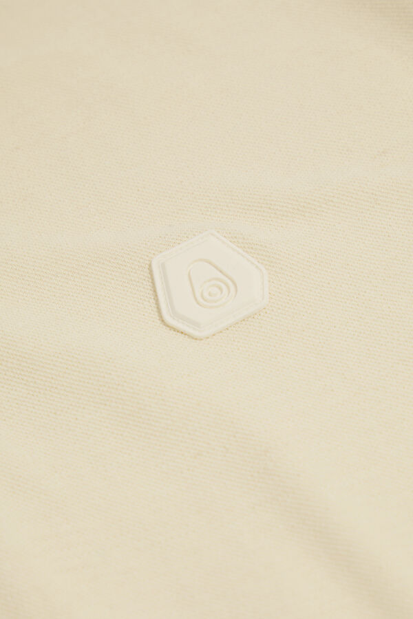 Relax Fit Cream Polo Collar Men's T-Shirt 4