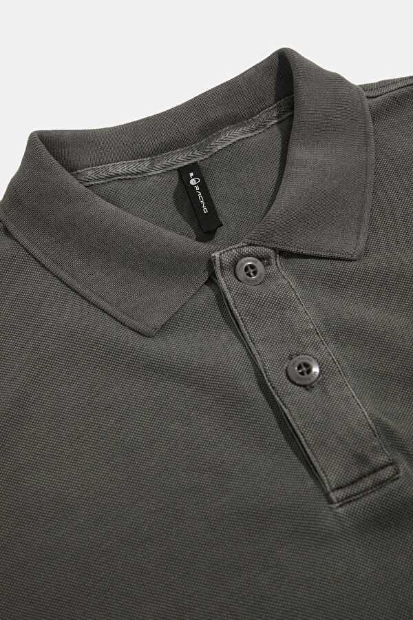 Relax Fit Gray Crew Neck Men's T-Shirt 3