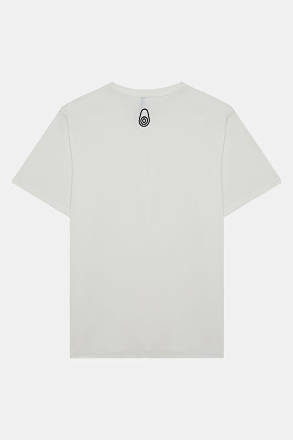 Relax Fit White Crew Neck Men's T-Shirt 2