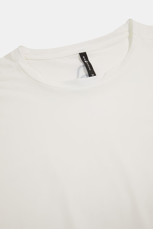 Relax Fit White Crew Neck Men's T-Shirt 3