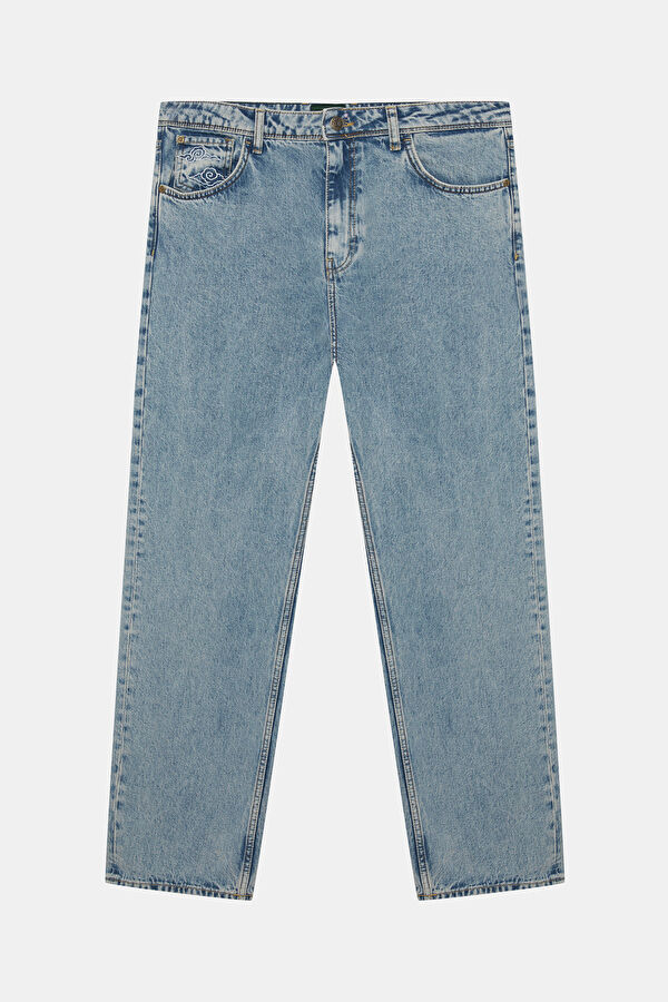 Relax Fit Indigo Straight Leg Men's Jeans