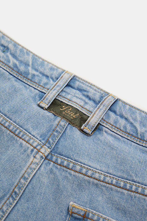 Relax Kalıp İndigo Slim Fit Erkek Jean Pantolon 4