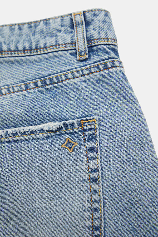 Relax Kalıp İndigo Slim Fit Erkek Jean Pantolon 5