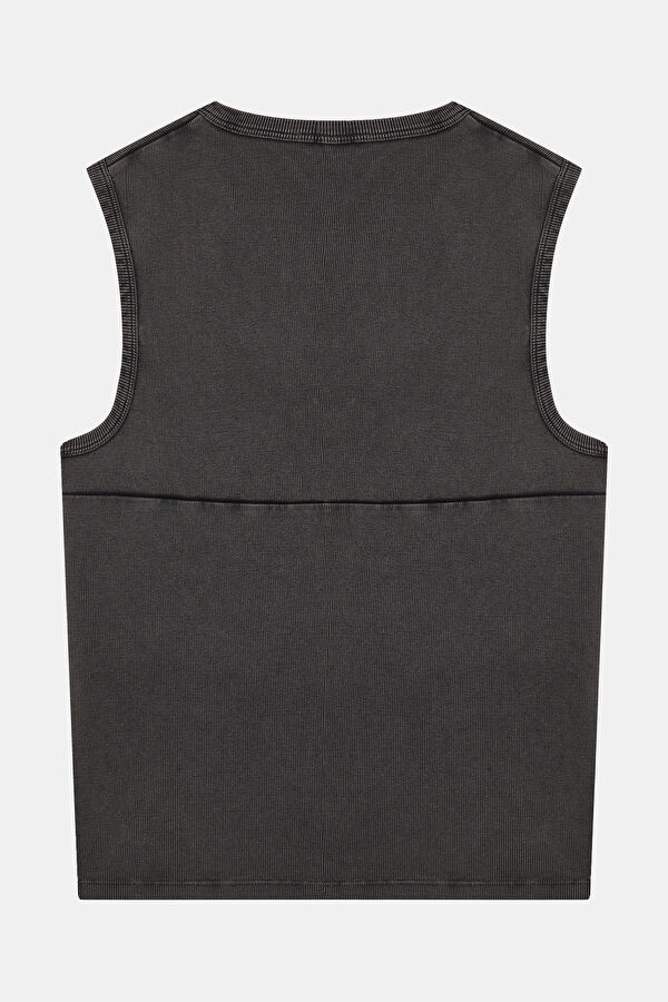 Siyah Tank Erkek T-Shirt 5