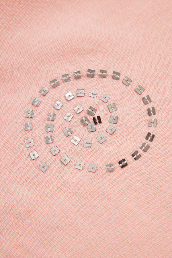 Light Pink Linen Women's Shirt 4