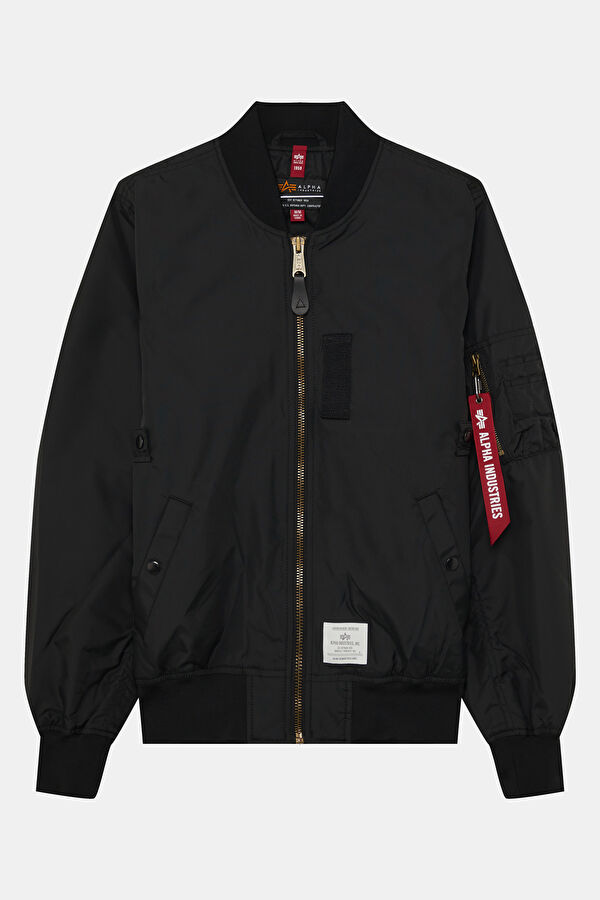 Men's Black Zip-Up Jacket